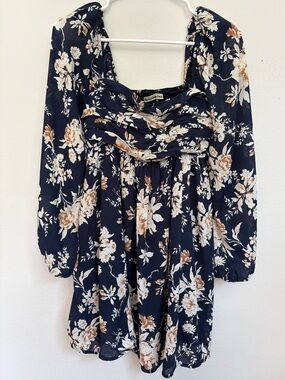 Abercrombie & Fitch Emerson Balloon Sleeve Mini Dress Size XS